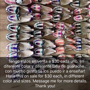 Huaraches from Mexico.